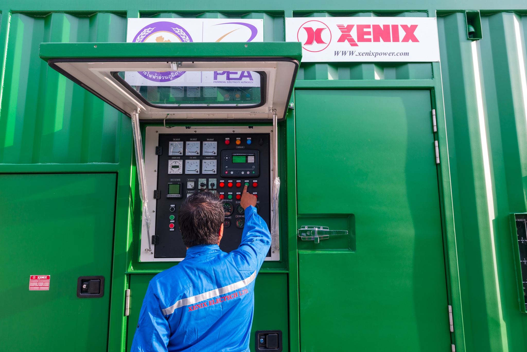 Mobile XENIX diesel generator 60 kW on trailer