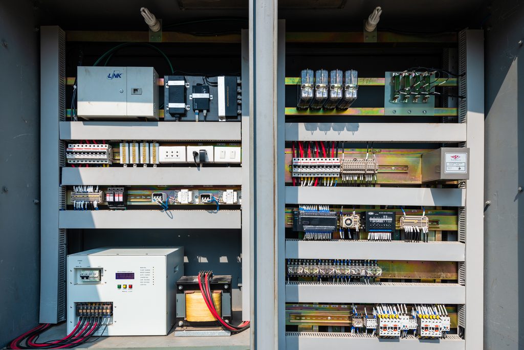 Selector switch on a generator control panel